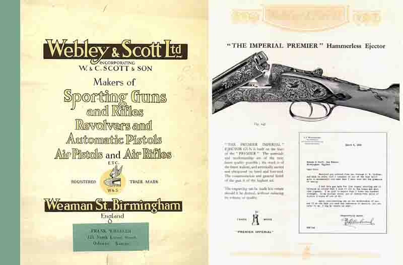 Webley & Scott 1933 Gun, Rifle, Pistol, Air Gun Catalog - GB-img-0