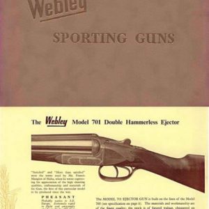 Webley & Scott 1958 Sporting Guns Catalog