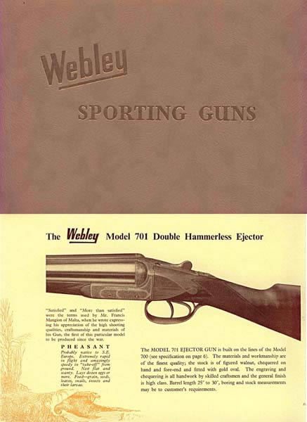 Webley & Scott 1958 Sporting Guns Catalog - GB-img-0
