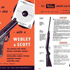 Webley & Scott 1962 Air and Shot Gun Catalog