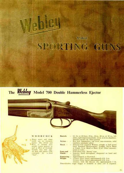 Webley & Scott 1964 Sporting Gun Catalog - GB-img-0