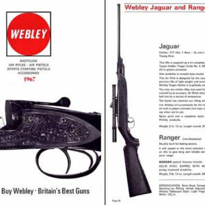 Webley & Greener 1967 Full Line Catalog (England)