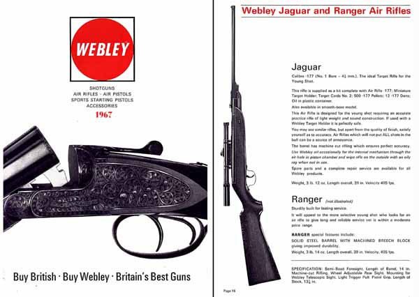Webley & Greener 1967 Full Line Catalog (England) - GB-img-0