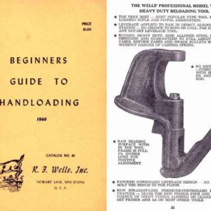 Beginners Guide to Handloading 1960 by RF Wells