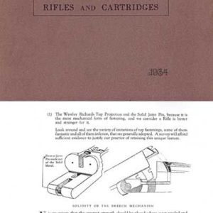 Westley Richards & Co. 1934 Circa Modern Sporting Rifles Catalog