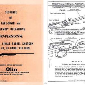 Winchester Model 37 Complete Takedown Manual