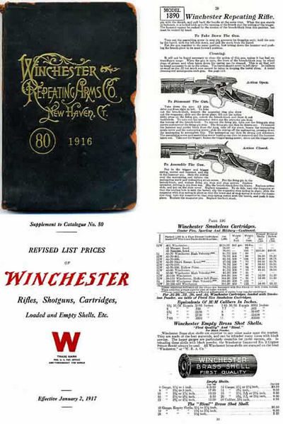 Winchester 1916 #80 Gun & Ammo Catalog & 1917 Rev. Catalog - Cornell ...