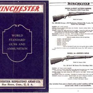 Winchester 1933 (big catalog) Gun Catalog