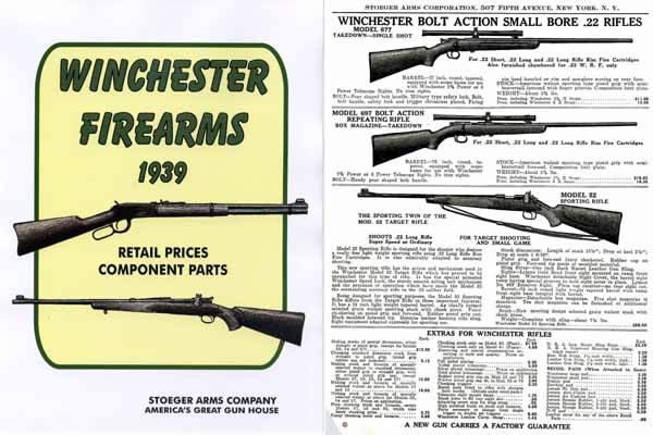 Winchester 1939 Firearms Stoeger Gun Catalog - GB-img-0