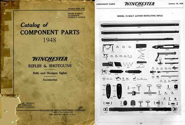 Winchester 1948 Component Parts Gun Catalog - GB-img-0