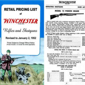 Winchester 1952 Rifles & Shotguns Catalog