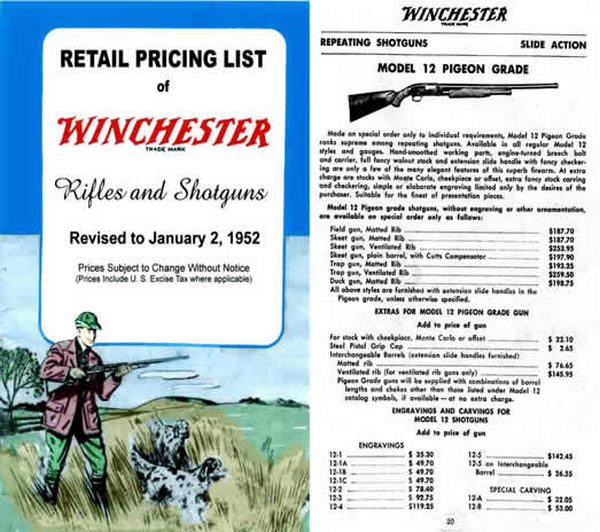 Winchester 1952 Rifles & Shotguns Catalog - GB-img-0
