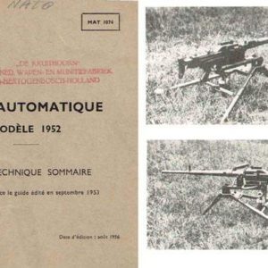 Arme Automatique M1952 SMG AA52 Manual (French)