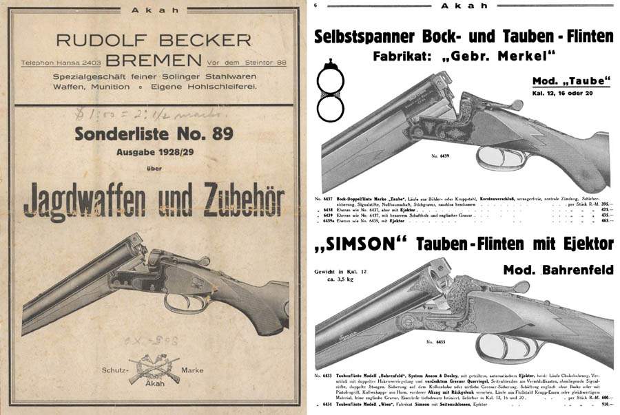 Akah 1928-29 Sonderliste No. 89 Rudolf Becker (German) - GB-img-0
