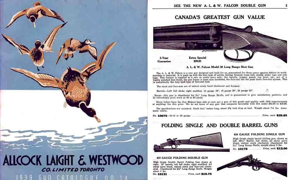 Allcock Laight & Westwood Co. Ltd. 1939 Gun Catalogue (Toronto) - GB-img-0