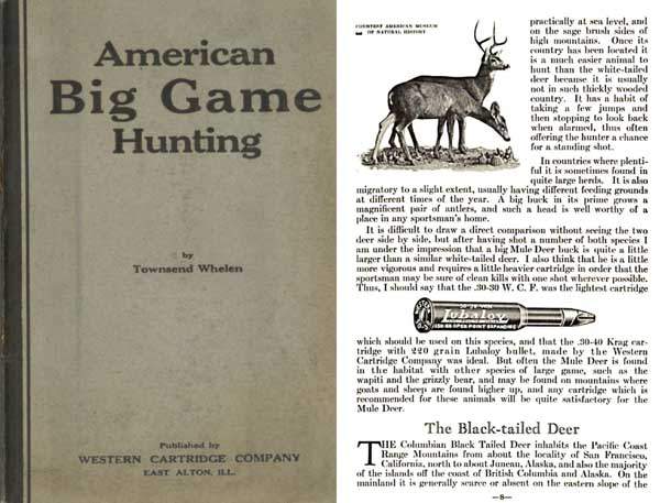 Western Cartridge Co. - American Big Game Hunting - 1925 - GB-img-0