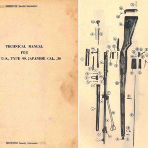 Arisaka c1943 Japanese Rifle Type 99 Manual (US Text)
