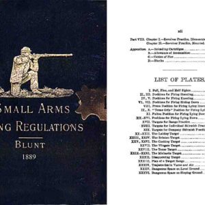 Firing Regulations for Small Arms 1889 3rd ed. for the U.S. Army