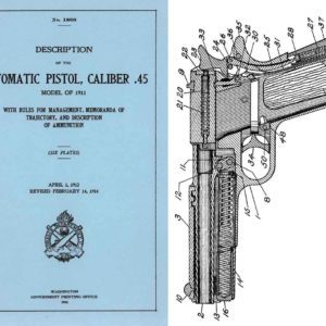 Automatic Pistol, Cal .45 M1911- Description 1912 rev 1914 print GPO- Manual