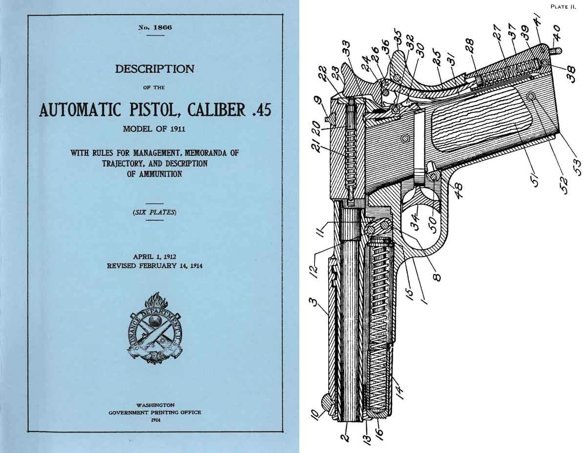 Automatic Pistol, Cal .45 M1911- Description 1912 GPO Manual- GB-img-0