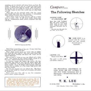Tackhole Dot 1946 Lee Center Dot Reticule for Telescope Sights