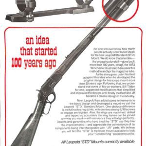 Leupold STD Rifle Telescope Mounts 1975 Circa Flyer