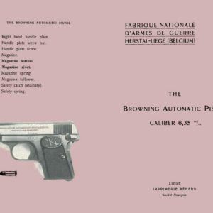 Browning 1920 (circa)- Baby FN Auto Pistol 6.35 Manual