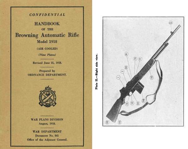 Browning 1918 BAR Automatic Rifle Handbook (Revised)- Manual - GB-img-0