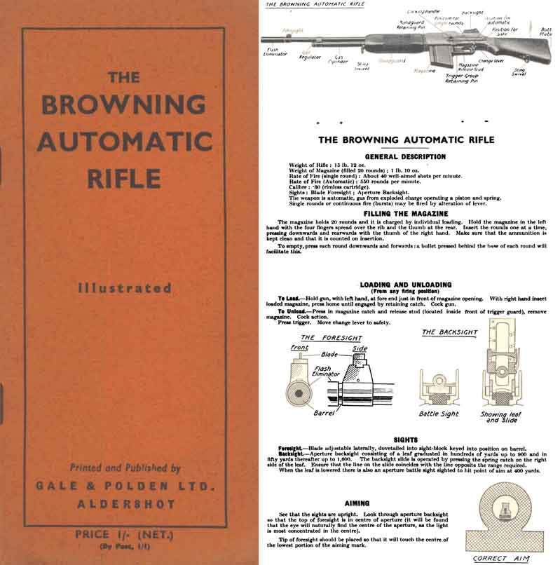Browning c1940 Automatic Rifle BAR Mechanism and Use (UK) - GB-img-0