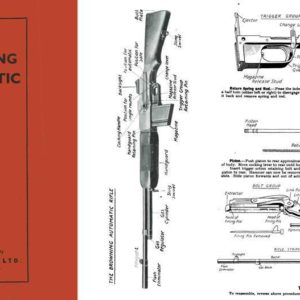 Browning 1939 (circa) Automatic Rifle BAR Mechanism and Use- Manual (UK)