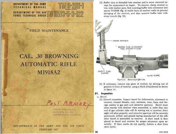 Browning 1957 Auto Rifle M1918A2 Field Maint Manual TM9-2111-1 - GB-img-0