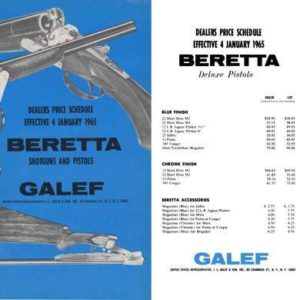 Beretta 1965 Shotguns and Pistols- Galef, US Dist.