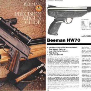Beeman 1985 Air Guns Catalog
