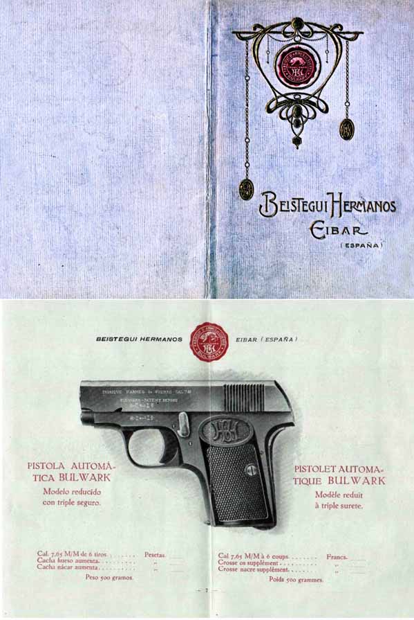 Beistegui Hermanos 1919 Pistols & Revolvers Catalog Eibar, Spain - GB-img-0