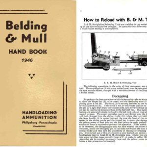 Belding & Mull 1946 Sights and Reloading Catalog