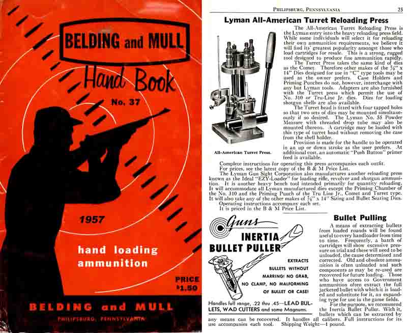 Belding & Mull 1957 Reloading Catalog - GB-img-0