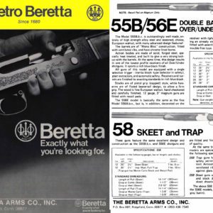 Beretta 1977 Arms Shotguns and Pistols Catalog