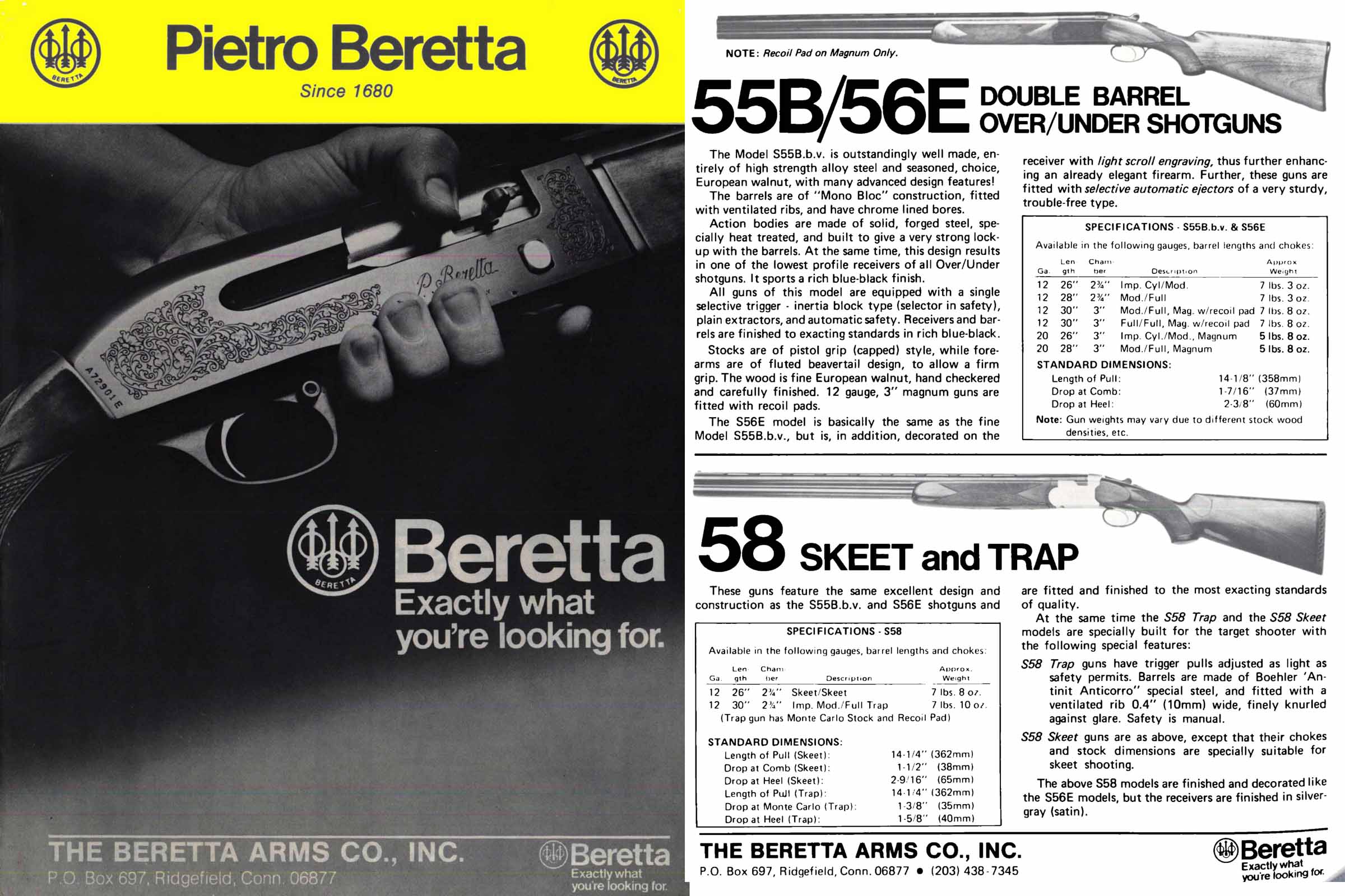 Beretta 1977 Arms Shotguns and Pistols Catalog - GB-img-0