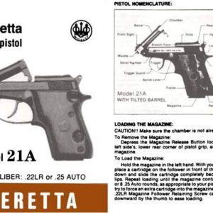 Beretta M21A Pistol Manual