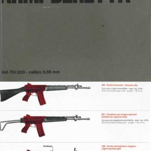 Beretta AR70 Assault Rifle AR, SC, LMG Brochure