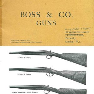 Boss & Co., 1909 Shotguns