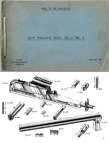 Bren 1942 MKII .303 Light Machine Gun Parts Manual (UK) - GB-img-0