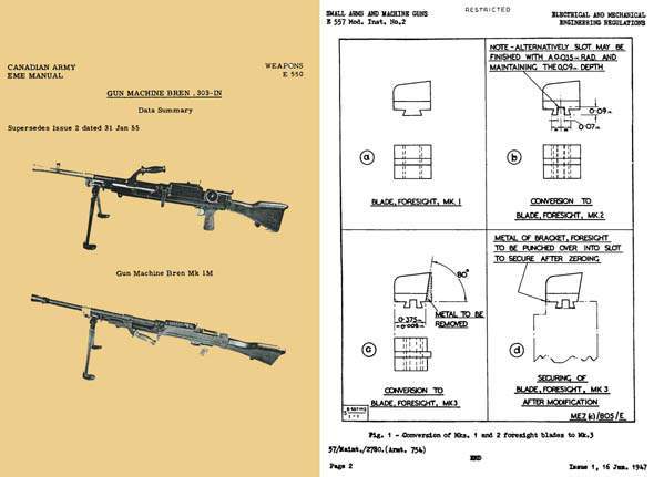 Bren 1955 .303 Light Machine Gun Armourer's Manual (Canadian) - GB-img-0
