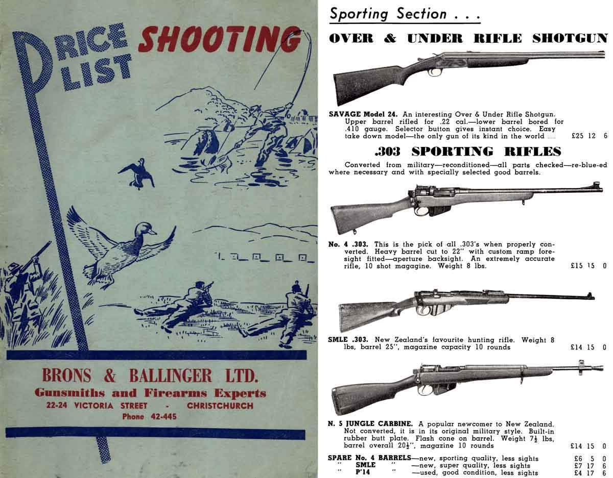 Brons & Ballinger 1960  Guns & Accessories, New Zealand - GB-img-0