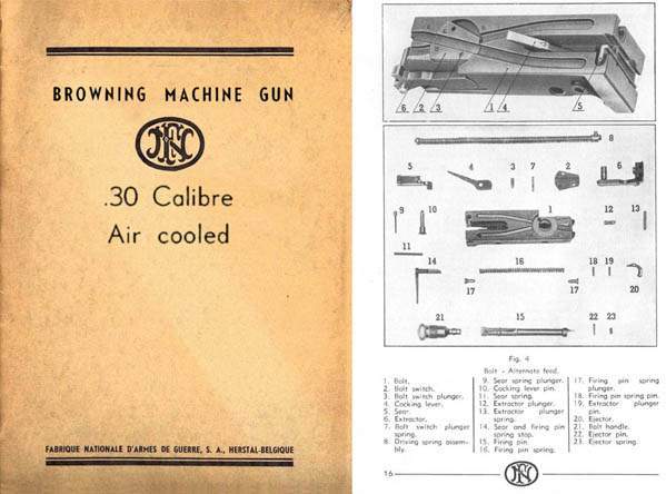 Browning FN-30 (ground) Machine Gun Manual (with ref to FN-38) - GB-img-0