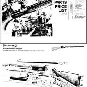 Browning 1972 Gun Parts List