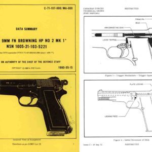 Browning 1980 FN 9mm No. 2, Mark 1 Manual- Canadian