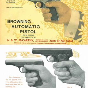Browning 1912 FN Automatic Pistol New Model Manual Catalog