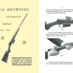 Browning 1930 (circa) FN Automatic Rifle .355 Cal. Manual