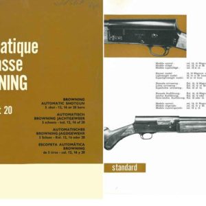 Browning 1961 (circa) FN Automatic Shotgun Grades Catalog